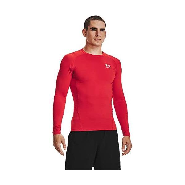 アンダーアーマー(UNDER ARMOUR) コンプレッションウェア HG Armour Comp LS Red/White