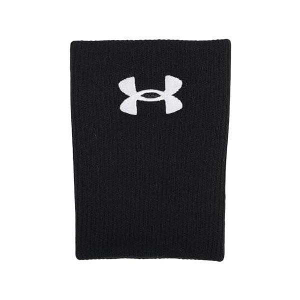 アンダーアーマー(UNDER ARMOUR) 野球 リストバンド ニット 1364500-003 ブラック/ホワイト ワンサイズ