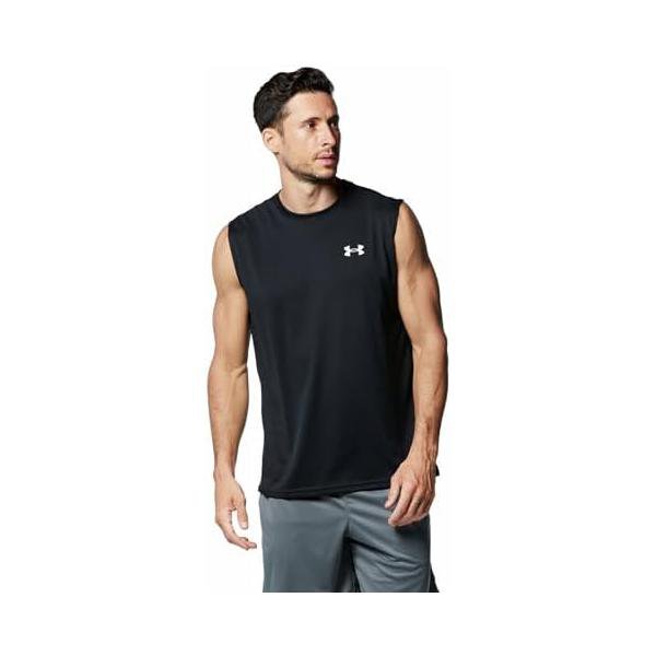 アンダーアーマー(UNDER ARMOUR) UAテック スリーブレスシャツ メンズ 1367452-001 ブラック/ホワイト