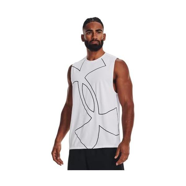 Rakuten - アンダーアーマー(UNDER ARMOUR) テック 袖なしTシャツ グラフィック 1379035 ホワイト/ブラック
