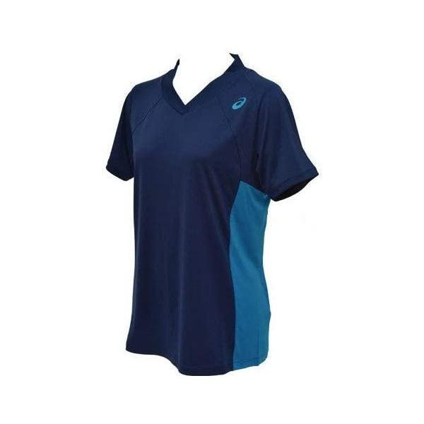 アシックス(ASICS) レディース シャツ W CLUB TOP 142625 8052 インディゴBL