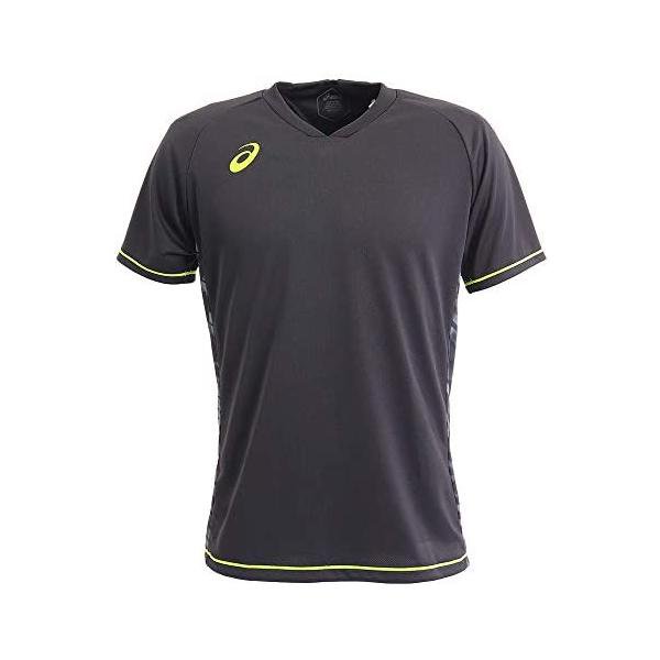 アシックス(ASICS) バレーボールウエア 半袖シャツ 2053A042 男女兼用 001 パフォーマンスブラック