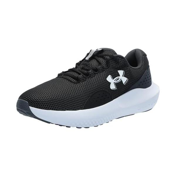 アンダーアーマー(UNDER ARMOUR) ランニングシューズ チャージド サージ4 EXワイド 3028249 黒/濃灰/白