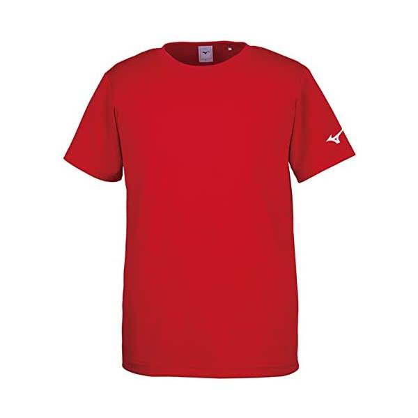 Rakuten - ミズノ(MIZUNO) トレーニングウェア 半袖 Tシャツ 袖ロゴ 吸汗速乾 ドライ 32JA8156 チャイニーズレッド