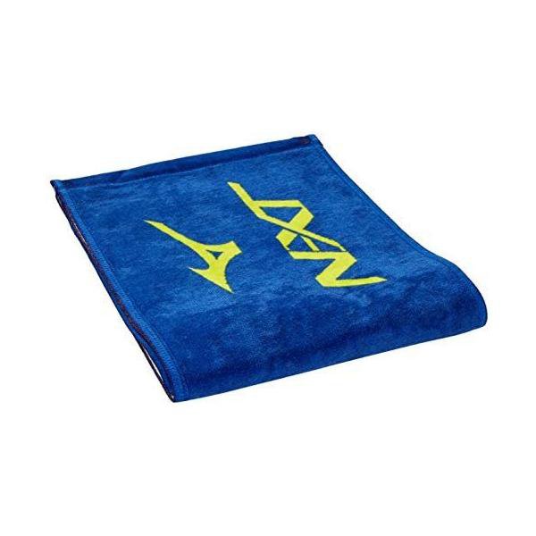 Rakuten - ミズノ(MIZUNO) 今治タオル N-XTマフラータオル(箱入り) 日本製 32JY0104 トゥルーブルー×セーフティイエロー