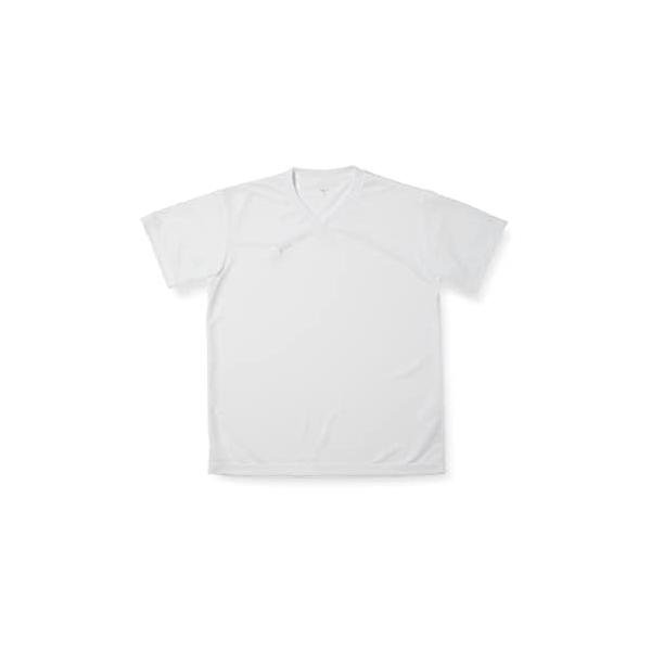 乐天商城 - ミズノ(MIZUNO) 半袖 Tシャツ ナビドライ Vネック 吸汗速乾 メンズ 32MA1191 ホワイト/ホワイト