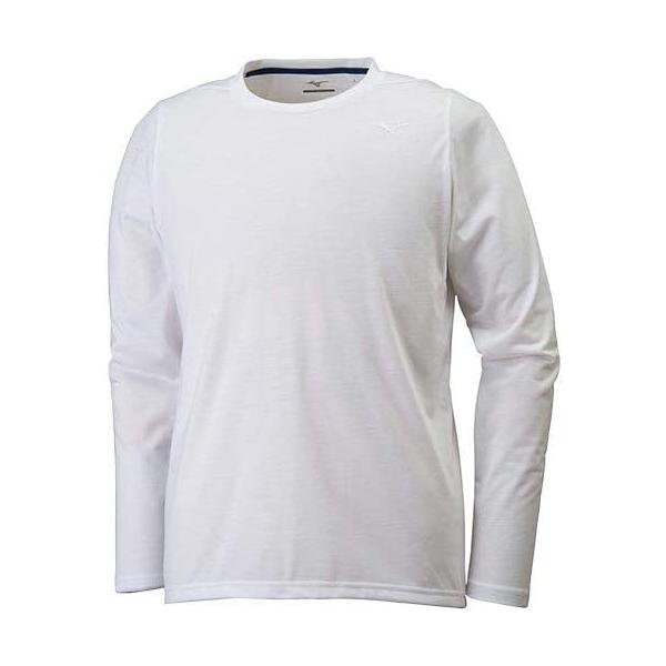 ミズノ(MIZUNO) トレーニングウェア Tシャツ長袖 32MA8130 ホワイト