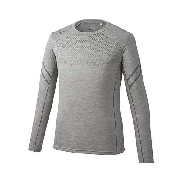 Rakuten - ミズノ(MIZUNO) トレーニングウェア Tシャツ長袖 吸汗速乾 ドライ 32MA9630 アロイグレー杢