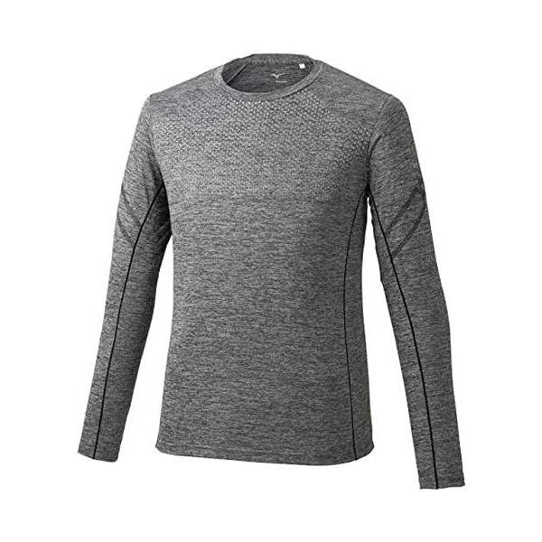 Rakuten - ミズノ(MIZUNO) トレーニングウェア Tシャツ長袖 吸汗速乾 ドライ 32MA9630 ブラック杢