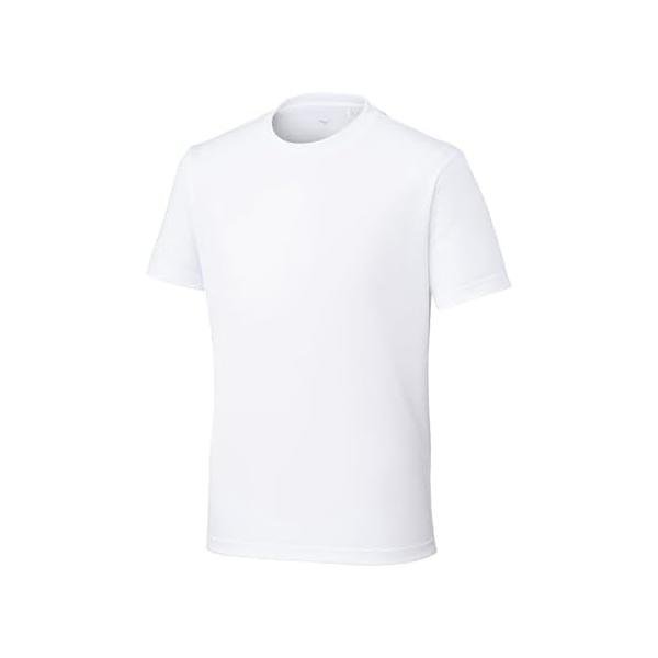 ミズノ(MIZUNO) 半袖Tシャツ ナビドライ Uネック 吸汗速乾 インナー 肌着 32MAC190 ホワイト/ホワイト