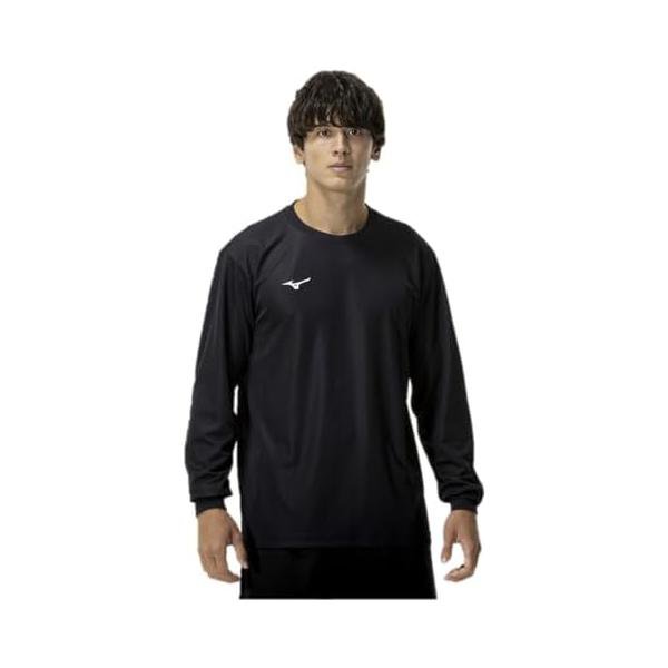 Rakuten - ミズノ(MIZUNO) 長袖Tシャツ ナビドライ Uネック 吸汗速乾 インナー 肌着 32MAC195 ブラック/ホワイト