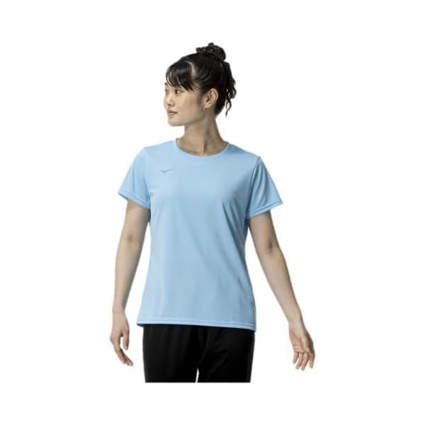 ミズノ(MIZUNO) 半袖Tシャツ ナビドライ 吸汗速乾 インナー UPF15 32MAC390 レディース Sブルー/ブルー(4.0)