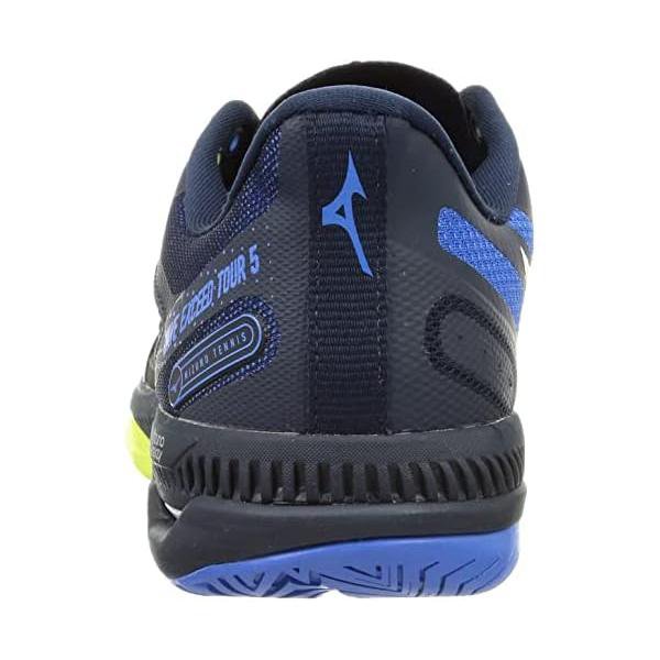 ミズノ(MIZUNO) テニスシューズ ウエーブエクシード ツアー5 AC 61GA227040 ネイビ...
