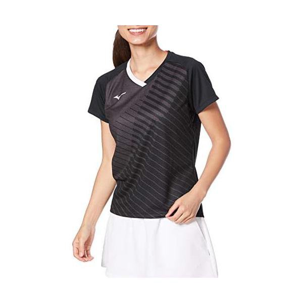 �ߥ���(MIZUNO) �ƥ˥� ������󥺥����ॷ��� Ⱦµ 62JA0217 �֥�å�