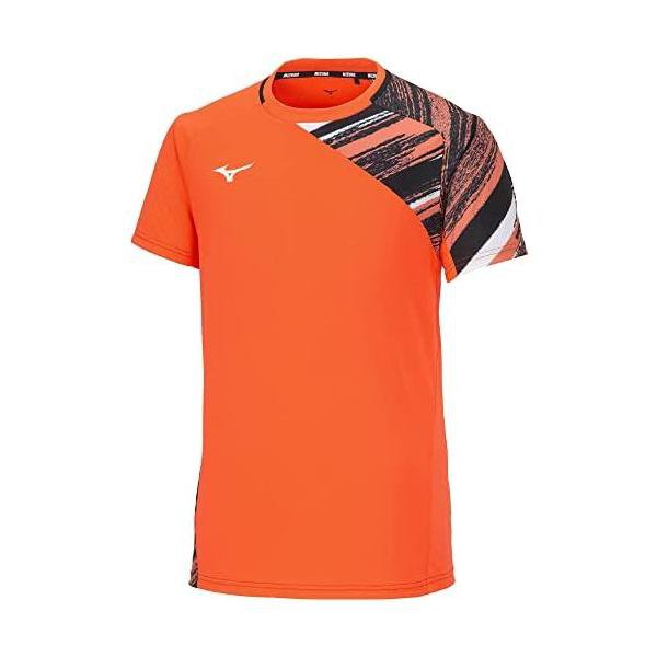 ミズノ(MIZUNO) テニス ゲームシャツ 半袖 吸汗速乾 62JAA004 ソレイユオレンジ