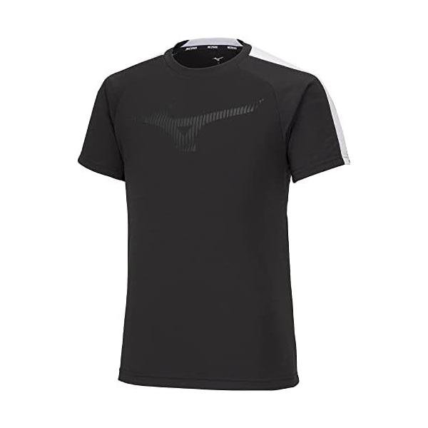 Rakuten - ミズノ(MIZUNO) テニス ソーラーカット プラクティスシャツ 半袖 動きやすい 62JAAZ13 ブラック/ホワイト