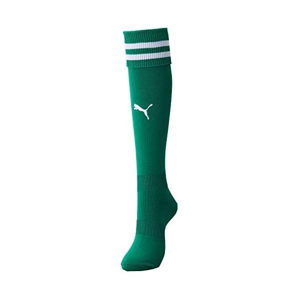 Supportergoods - プーマ(PUMA) ライン入り ジュニア ストッキング 729882 キッズ ペッパーグリーン/プーマホワイト 05)
