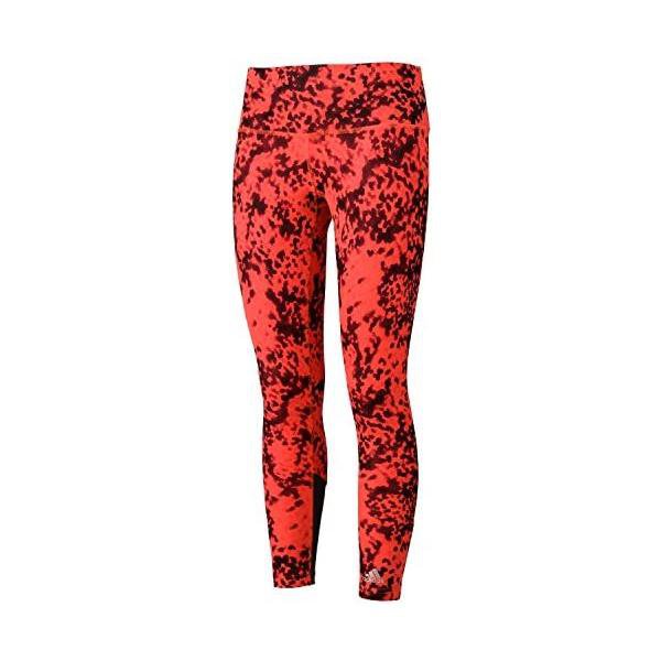アディダス(adidas) ス ィットネス AIS グラフィックロングタイツ3 AAR36 ソーラーレッド/ブラック