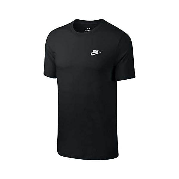 Rakuten - ナイキ(Nike) ナイキ スポーツウェアクラブTシャツ 半袖 AR4999-013 ブラック/ホワイト