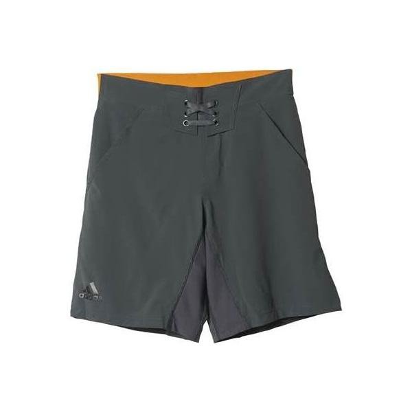 アディダス(adidas) アディゼロ ショーツ BID82 AO3468 DGHソリッドグレー/イーキューティオレンジS1