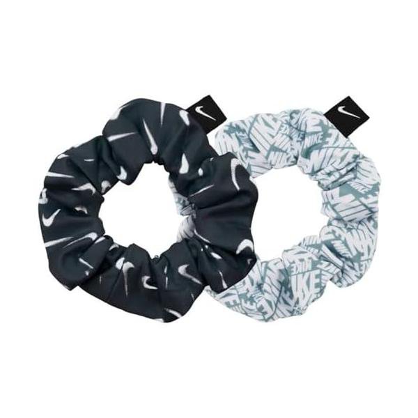 ナイキ(Nike) ギャザード ヘアタイ2.0 2本パック BN2101-440 アーマリーネイビー/デニムターコイズ/ホワイト(4.0)