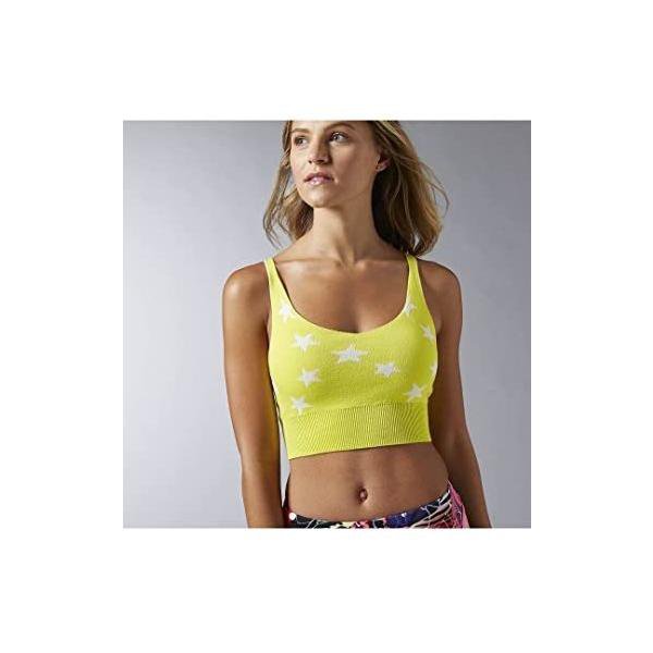 リーボック(Reebok) フィットネス シャツ AY0993 レディース ヒーロー イエロー OTサイズ(XL)