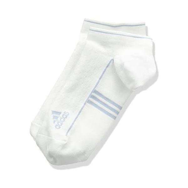 アディダス(adidas) ランニング 保湿ソックス ユニセックス BVZ86-AZ4218 ホワイト/クリアグレーS12