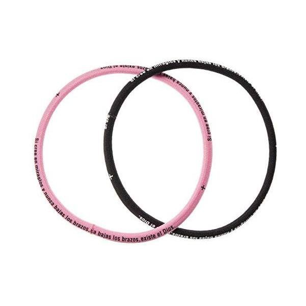 カラー : ピンク×ブラックサッカー、フットサルシーンで使われる、「Pulsera=プルセラ」と呼ばれている髪止めにもなるブレスレットです。書かれている文字は、勝利への祈りの言葉[Si cree en miraglos y nunca ba...