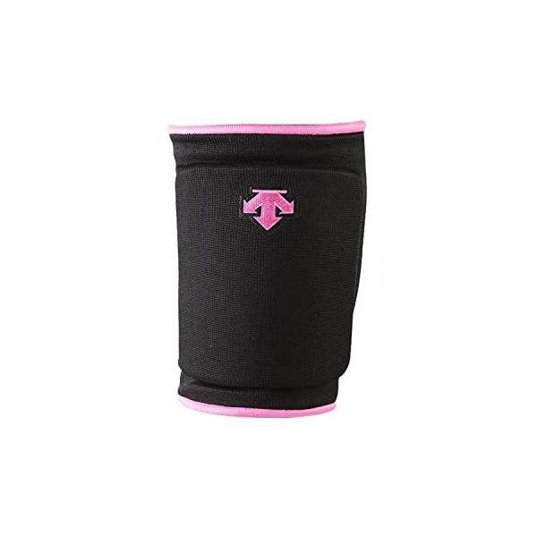 デサント(DESCENTE) バレーボール サポーター 膝 ニーパッド ブラック×ピンク BPK DVB-8601