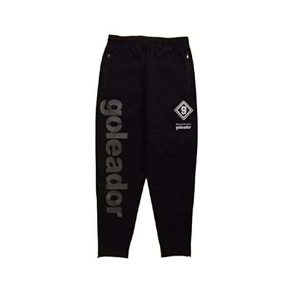 Supportergoods - ゴレアドール(goleador) ナイロンストレッチ 裾リブ テーパードパンツ F-316 (91)ブラック