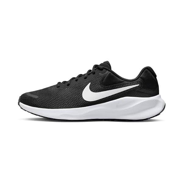 ナイキ(Nike) ランニングシューズ レボリューション7 軽量 FB2207 001 ブラック/ホワイト 25.5cm