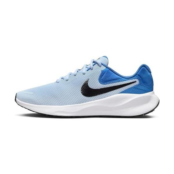 Rakuten - ナイキ(Nike) ランニングシューズ レボリューション7 ワイド FB8501 402 Lブルー/ブラック 26.5cm