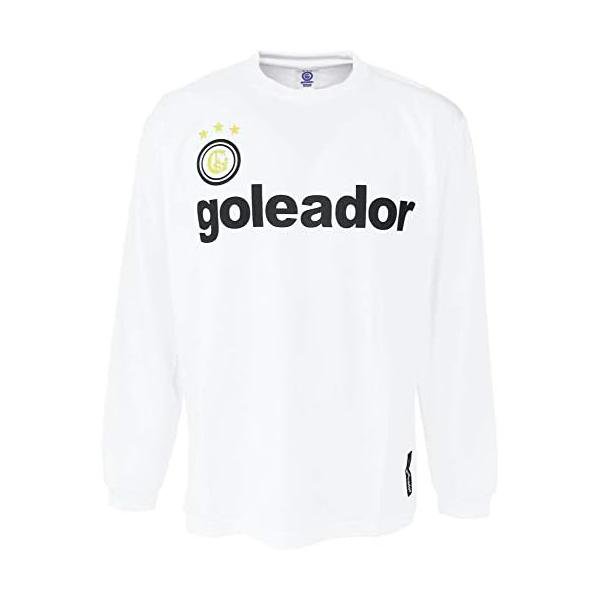 Supportergoods - ゴレアドール(goleador) BasicロングスリーブプラTシャツ G-583-0191 ホワイト/ブラック