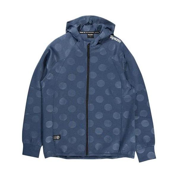 スパッツィオ(Spazio) トレーニングジャケット ドット ボンディングパーカー GE0458 181.杢ネイビー