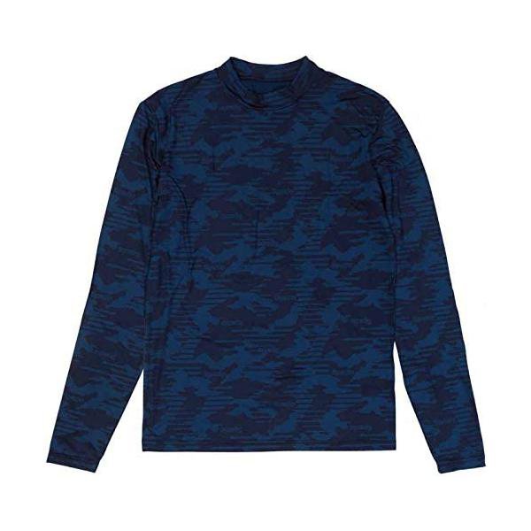 スパッツィオ(Spazio) JR.裏起毛 迷彩インナーシャツ フットサル (ge0624-21) ネイビー
