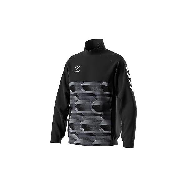 ヒュンメル(hummel) サッカー ジャケット トレーニングハーフジップトップ HAT4074 ブラック (90)