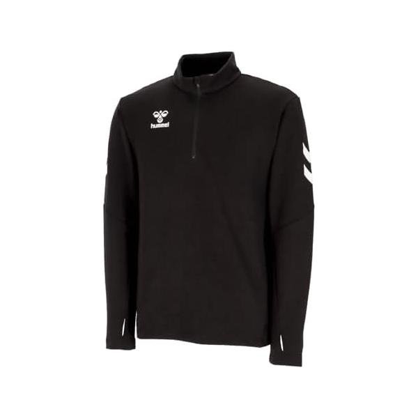 Sweat - ヒュンメル(hummel) 裏起毛 ウォーム トップ ハーフジップ HAT4076 ブラック(90)
