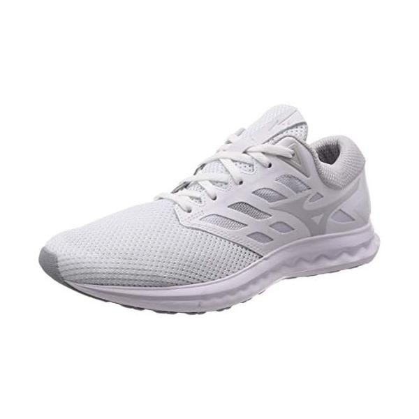 ミズノ(MIZUNO) ランニングシューズ ウエーブポラリス EZ J1GC198203 ホワイト×グレー 2E