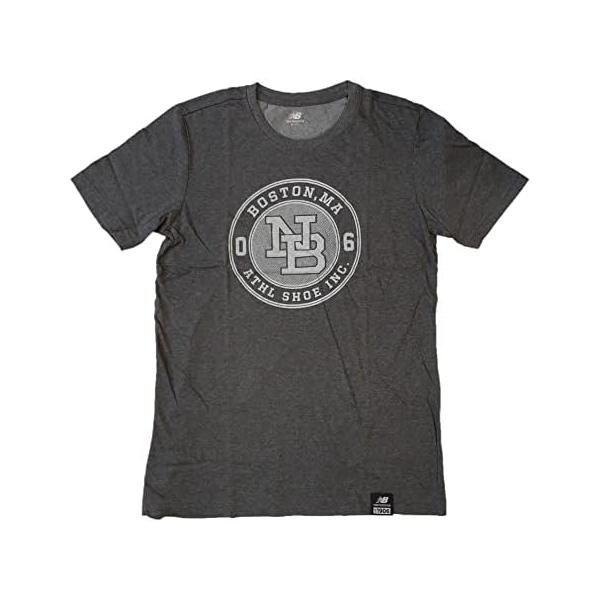 ニューバランス(New Balance) マサチューセッツ大学 半袖Tシャツ JMTL6204 ヘザーチャコール