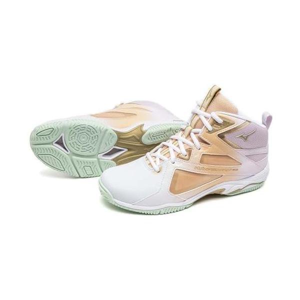 ミズノ(MIZUNO) ウエーブダイバースLG4 Ltd K1GF247541 ペールブル ゴールド ペールピンク