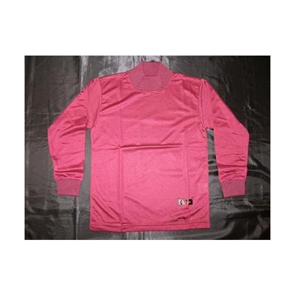 リーグスター(LEAGSTAR) キッズ 長袖アンダーシャツ エンジ LYZ-4885-28