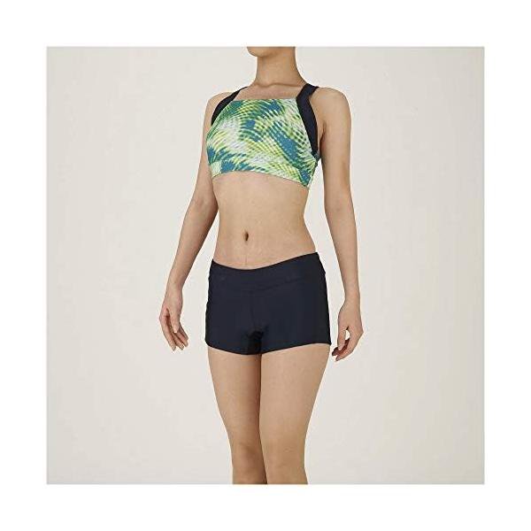Rakuten - ミズノ(MIZUNO) フィットネス水着 ジム用 レディース セパレーツ(Tシャツ付) N2JG984905 グレー