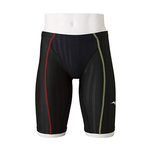 ミズノ(MIZUNO) 競泳水着 レース用 メンズ FX・SONIC ハーフスパッツ N2MB8030 81:ブラック×Bレッド