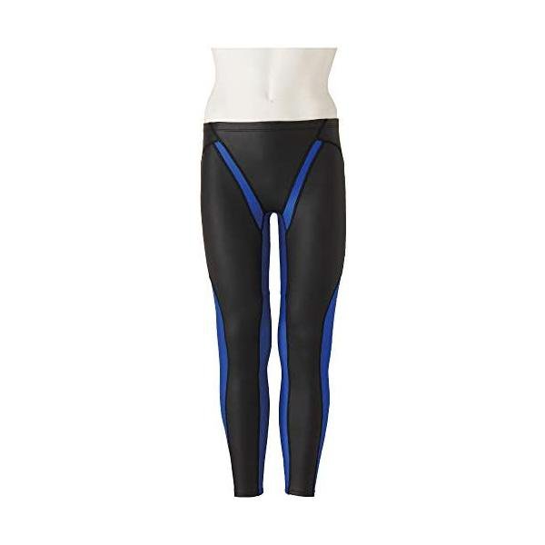 ミズノ(MIZUNO) 競泳水着 練習用 ユニセックス FG-II ロングスパッツ N2MB957992 ブラック×ブルー