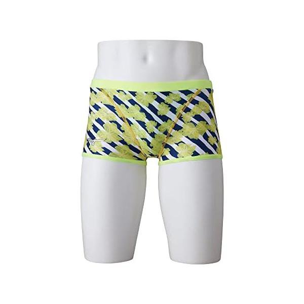 【Ri Collection】池江璃花子　斜めボーダーと花柄が春夏らしいデザイン・塩素につよい、ストレッチ性にすぐれた、やさしい肌触りの素材・競泳選手の練習用として開発された水着　エクサースーツ・ポリエステル100％で塩素に強い素材 U-Fit採用【組成】複合繊維　（ポリエステル／ポリエステル）57％　ポリエステル43％