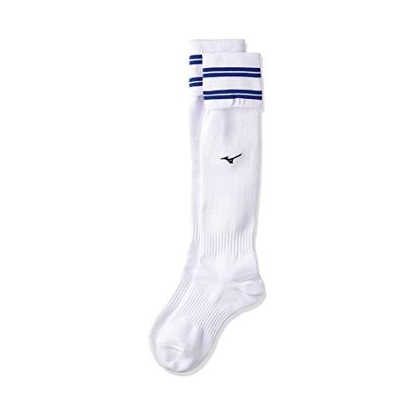 Rakuten - ミズノ(MIZUNO) サッカーストッキング P2MX8053 ホワイト×サーフブルー 21-23cm