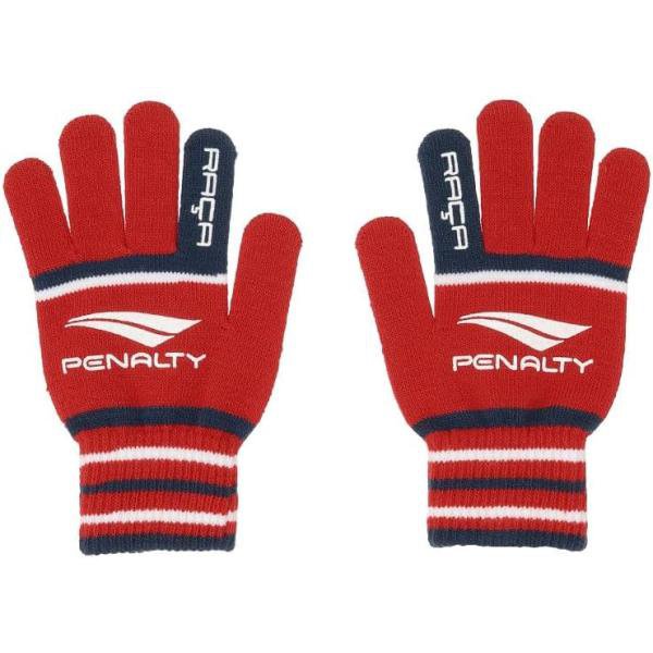 ペナルティ(PENALTY) ニットグローブ サッカー フットサル 冬用手袋 PEF4529 40レッド フリーサイズ