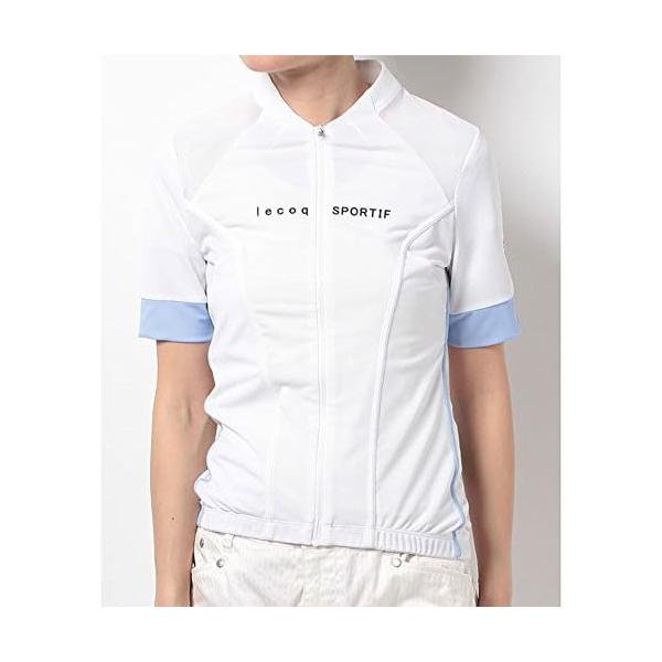 ルコックスポルティフ(le coq sportif) エアロフィットジャージL 半袖 QC-747171 WHT ホワイト