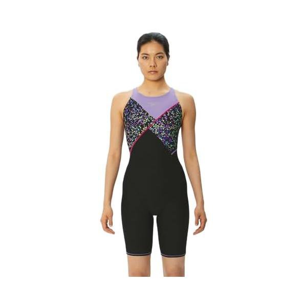 Competitive Swimsuits - スピード(Speedo) 競泳用トレーニング水着 シードッツターンズニースキン STW12350 ピンク/グリーン
