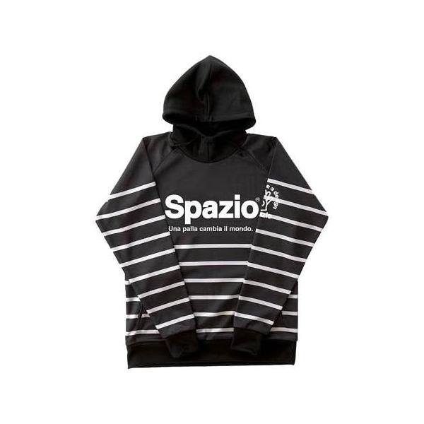 スパッツィオ(Spazio) FORMAZIONE プルパーカー(ジャージ素材) TP-0395 (ブラック)